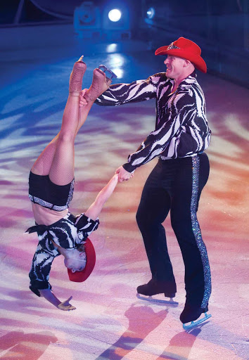 The spectacular ice shows in Independence of the Seas' Studio B are among the ship's most popular entertainment productions. 