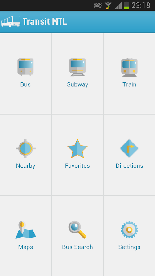 Android application Transit Montreal Pro screenshort