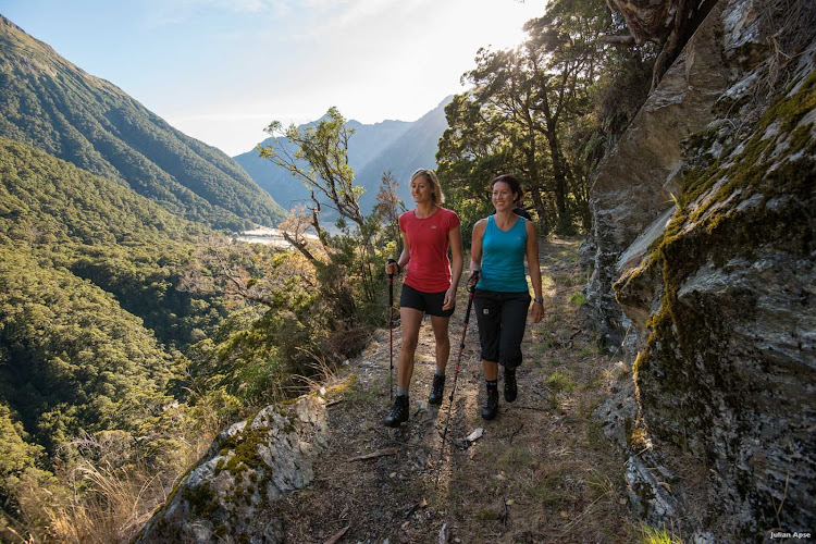 In the South Island lakes district, before the days of motorized transportation, pioneers in search of gold or trade routes created pathways through the rugged terrain. Now preserved for public access within vast national parks, these trails live on as a well-managed network of inspiring walks through totally natural landscapes.