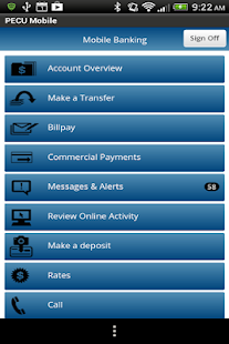 PECU Mobile Screenshots 1