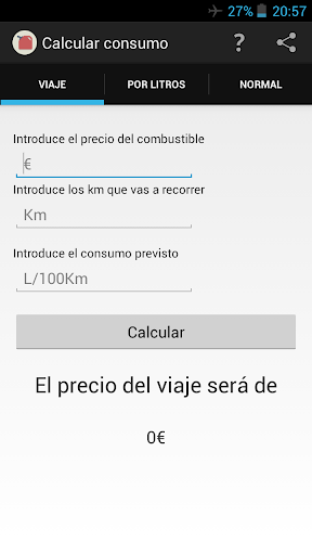 Calcular consumo