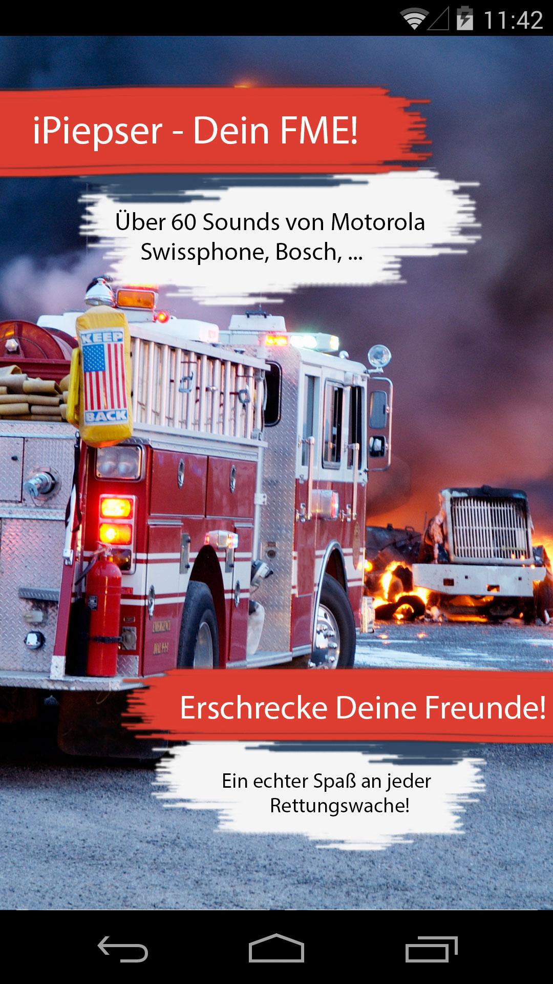 Android application iPager - emergency firepager! screenshort