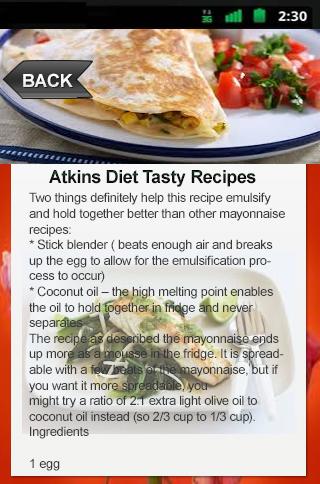 Atkins Diet Tasty Recipes