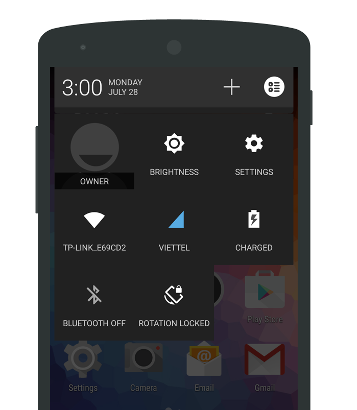 Android L - Dark CM11/PA/Mahdi - screenshot