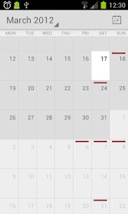 Calendar from Android 4.1