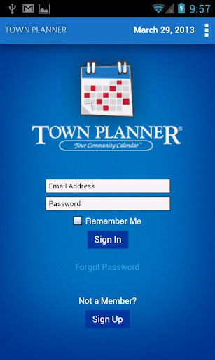 Town Planner Events Calendar