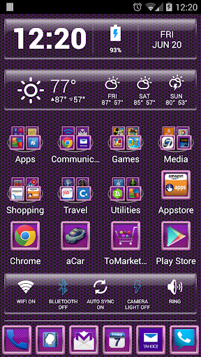 LC Carbon Purple Pink Theme