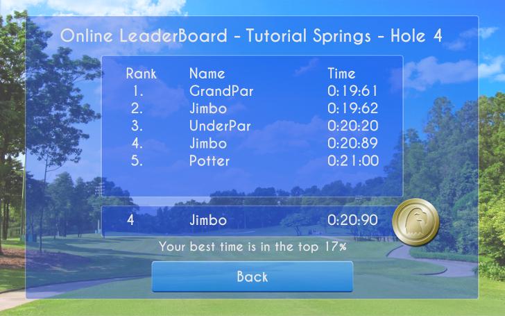 Tilt Golf: Free Tournament Screen 3
