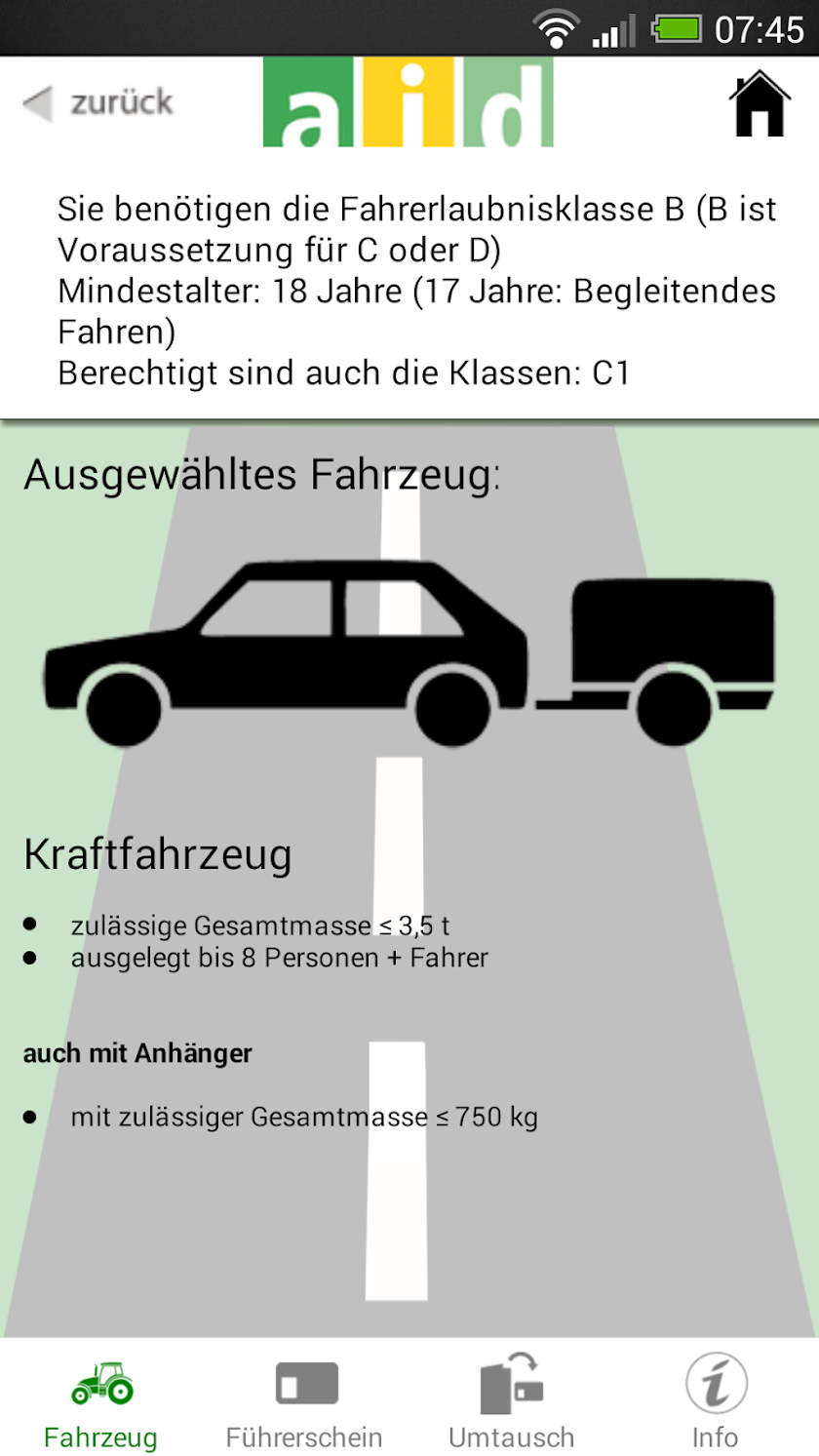 Führerschein Finder Screen 3