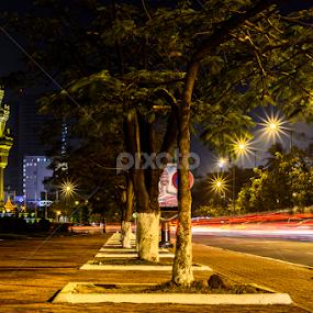 Independent Monument by Siha Sao - City,  Street & Park Night