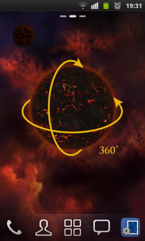 3D Magma Star Wallpaper Screen 2