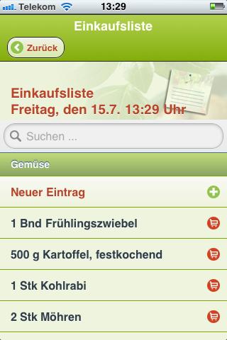 Kochplaner Screen 3