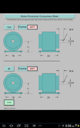 Motor Dimension Compare Tool