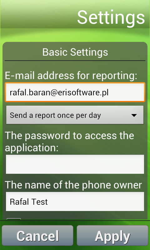 FollowMe Screen 2