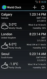 World Clock & Weather Widget - 螢幕擷取畫面縮圖