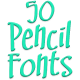 Download Fonts for FlipFont 50 Pencil For PC Windows and Mac Vwd
