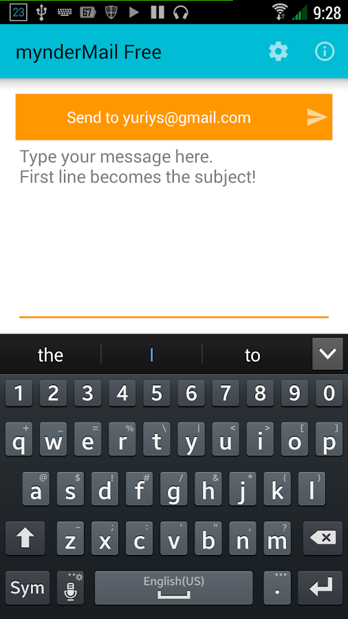    mynderMail Free- screenshot  