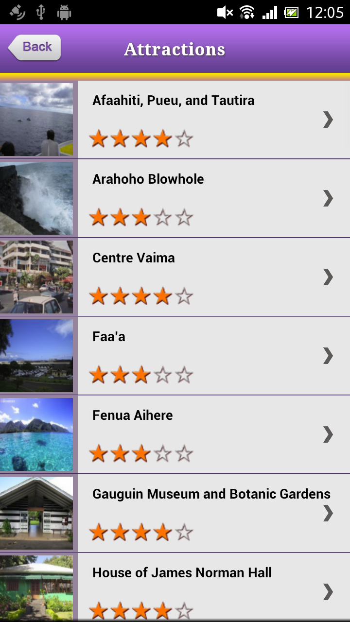 Tahiti &amp; Moorea Offline  Guide Screen 3