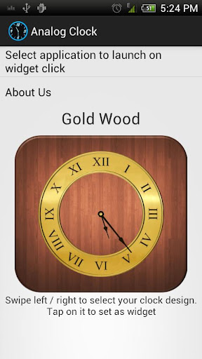 【免費個人化App】Analog Clock - Wood Theme 1-APP點子