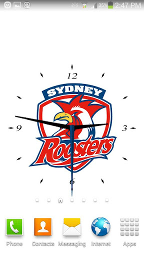 Sydney Roosters Analog Clock