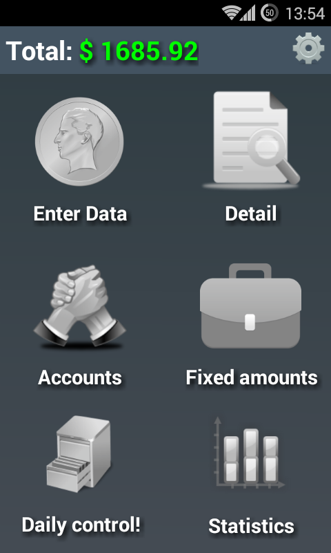 Android application GastosM PRO screenshot