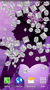 【免費個人化App】Diamonds Live Wallpaper-APP點子