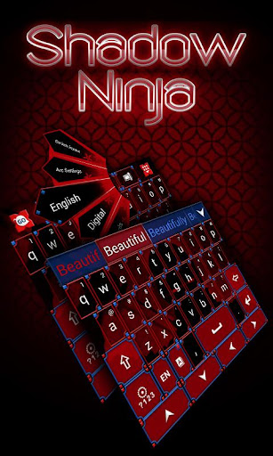 Shadow Ninja Keyboard Theme