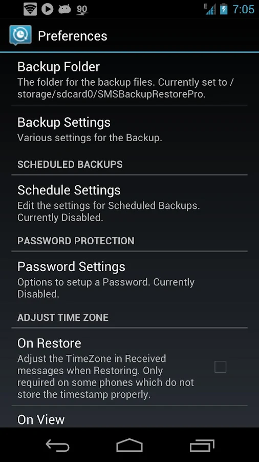 SMS Backup & Restore Pro - screenshot