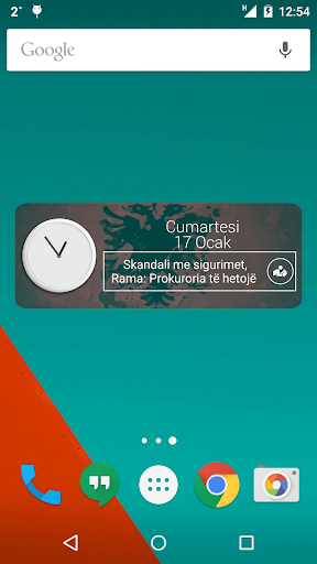Albania Clock RSS Widget