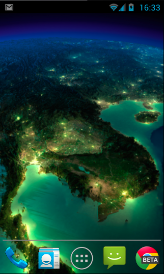 Earth Satellite Live Wallpaper Screen 3