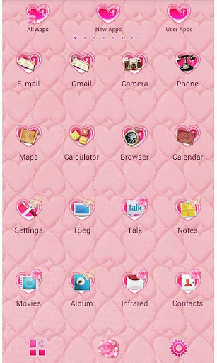 Cute Theme Lovely Pink Hearts 1.1 Windows u7528 2