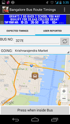 Bangalore Bus Route Timings