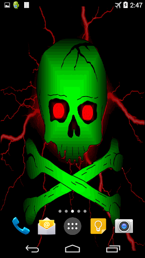 Toxic Skull Live Wallpaper