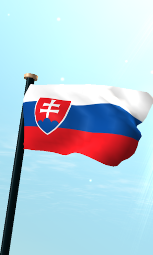 Slovakia Flag 3D Wallpaper