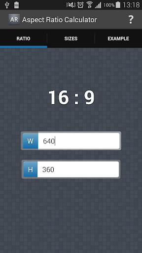 easy Aspect Ratio Calculator