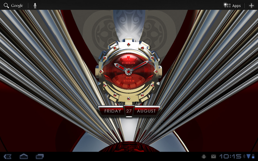 【免費生活App】Red Storm Clock Widget-APP點子