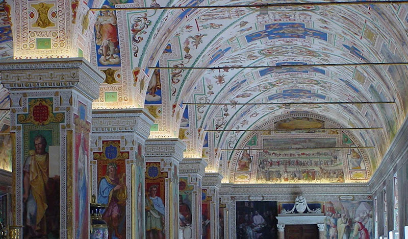 All roads — and Mediterranean cruises — lead to Rome and the Vatican Museums, or at least they should. The beautiful Sistine Hall of the Vatican Library, one of the oldest libraries in the world, shows why.
