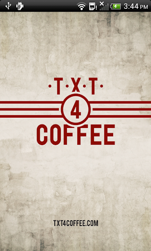 TXT4Coffee Shop App