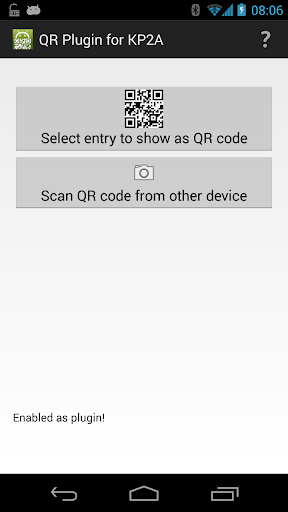 QR Plug-in for KP2A