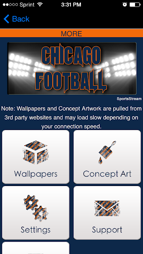 【免費運動App】Chicago Football STREAM+-APP點子