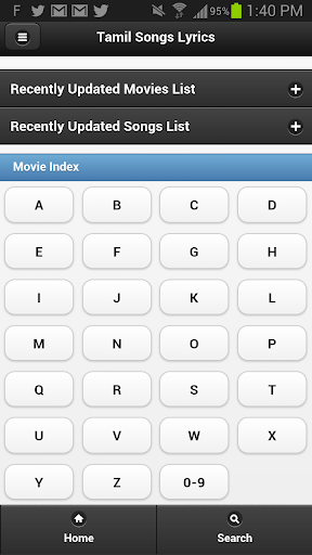 Tamil Songs Lyrics - Web App
