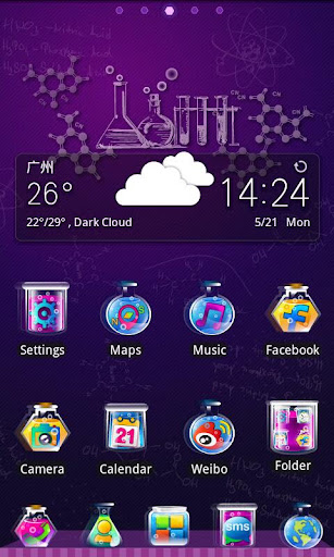 Chemistry GO Launcher EX Theme v1.0 APK