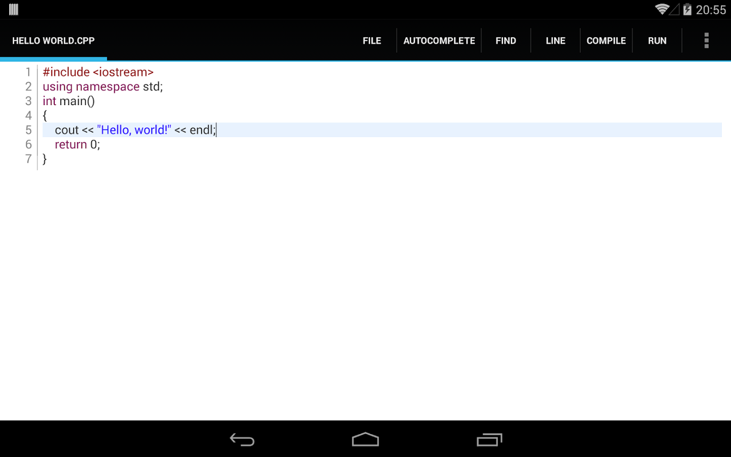   C4droid - C/C++ compiler & IDE- 스크린샷 