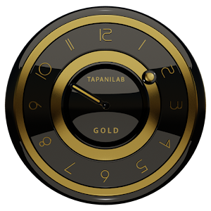 Black Gold clock widget.apk 2.50