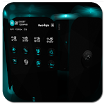 Cover Image of Download Next Launcher Skin CrystalCyan 1.1 APK
