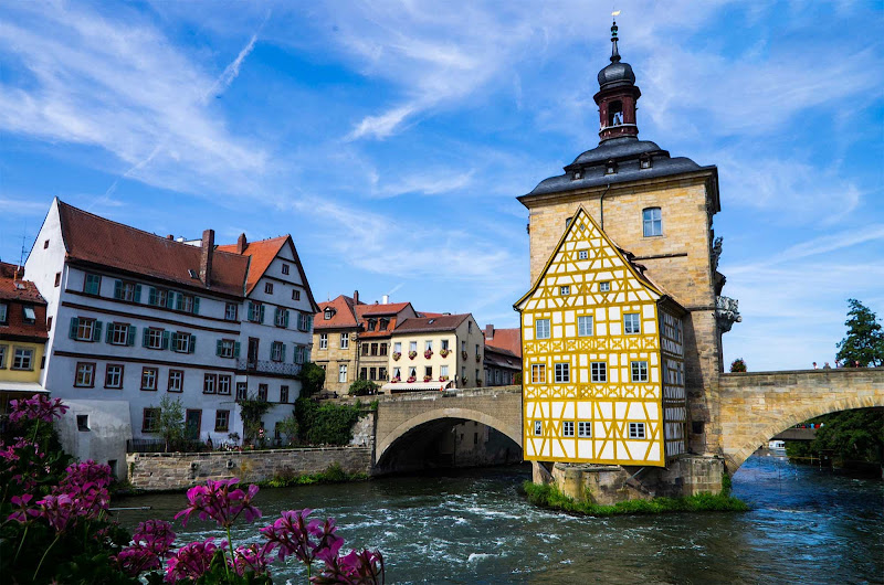 The historic city center of Bamberg, Germany, is a UNESCO World Heritage Site.