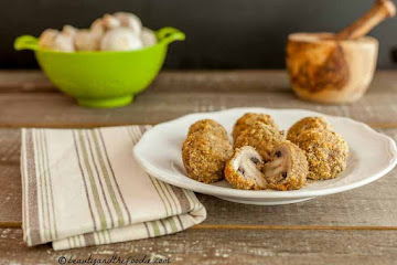 Crispy Oven Fried Garlic Mushrooms