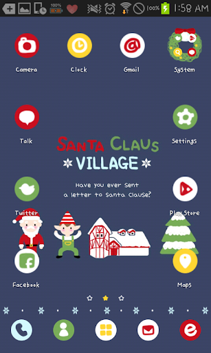 【免費個人化App】SantaClaus village Go Launcher-APP點子