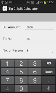 Tip & Bill 2 Split Calculator Screenshots 2