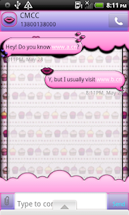 Free CupCakeQT GO SMS THEME APK for Android